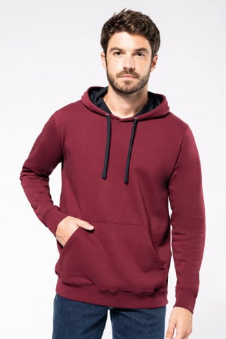 Kariban Contrast hooded sweater [K446]