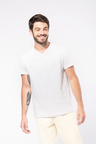Kariban Men's short sleeve V-neck T-shirt [K357]