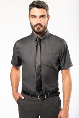 Kariban Heren non-iron overhemd korte mouwen [K539]