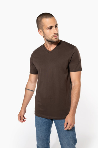 Kariban Men's short sleeve V-neck T-shirt [K357]