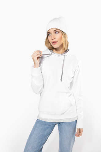 Kariban Ladies contrast hooded sweatshirt [K465]