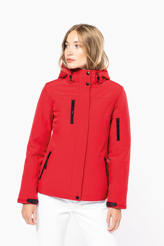 Kariban Ladies hooded softshell lined parka [K651]