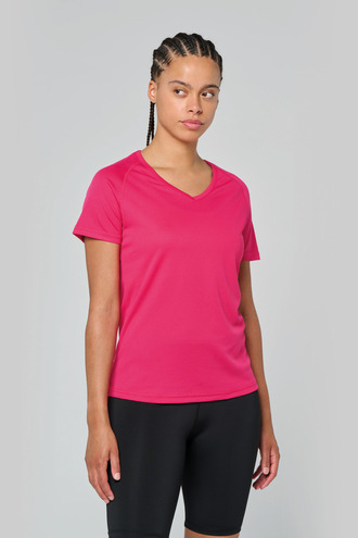 ProAct Ladies V-neck short sleeve sports t-shirt [PA477]