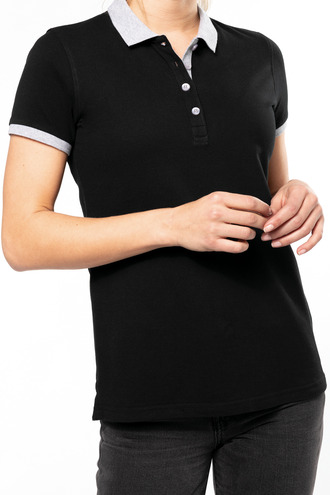 Kariban Ladies two-tone pique polo shirt [K259]