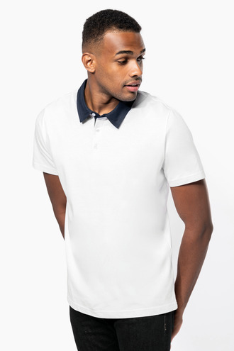 Kariban Mens two-tone jersey polo shirt [K260]