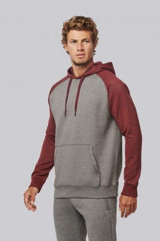 ProAct Adult two-tone hooded sweatshirt [PA369]