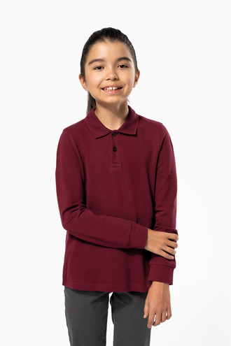 Kariban Kids long-sleeved polo shirt [K269]