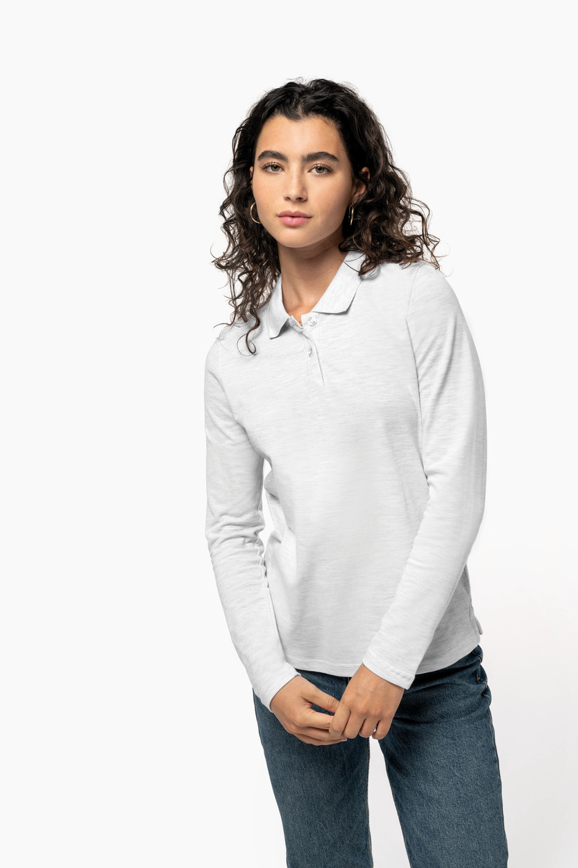 Kariban Ladies' long sleeve pique polo shirt [K244]