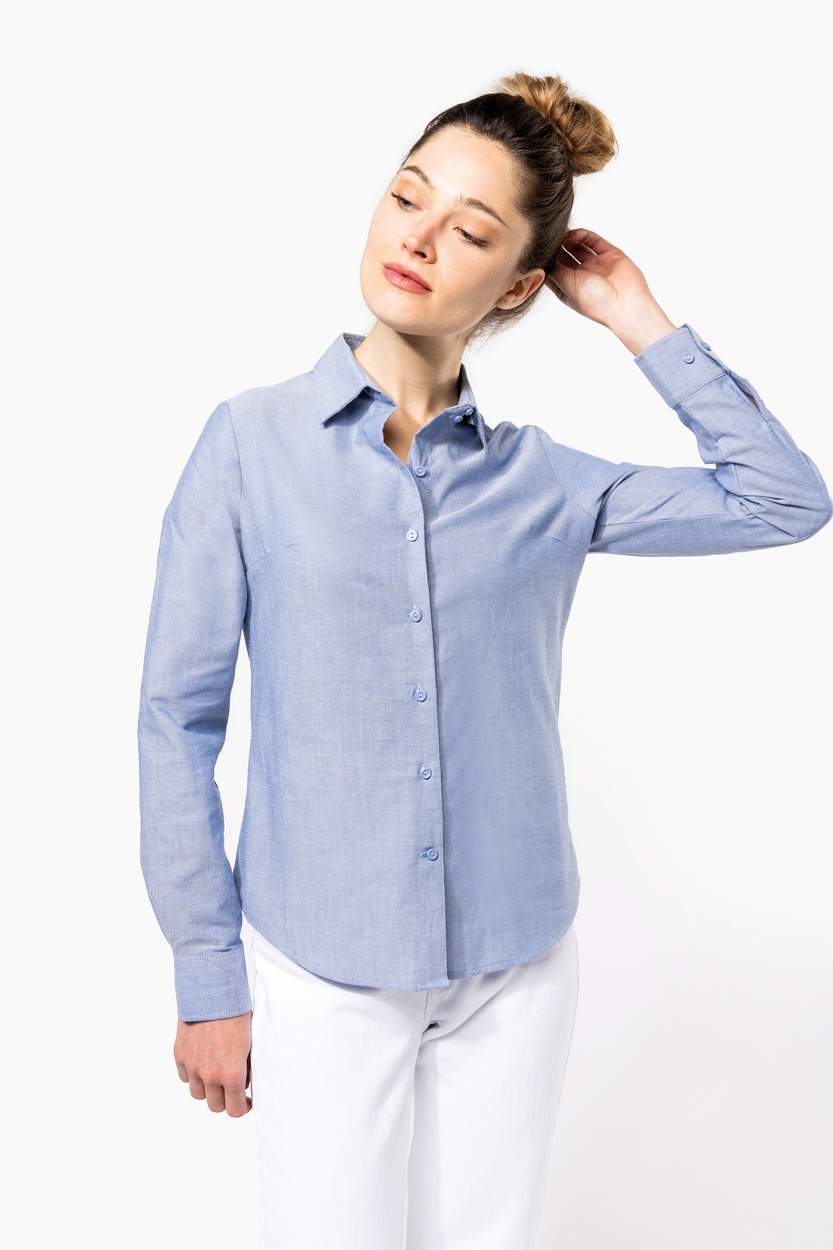 Kariban Ladies' long sleeve easy care oxford shirt [K534]