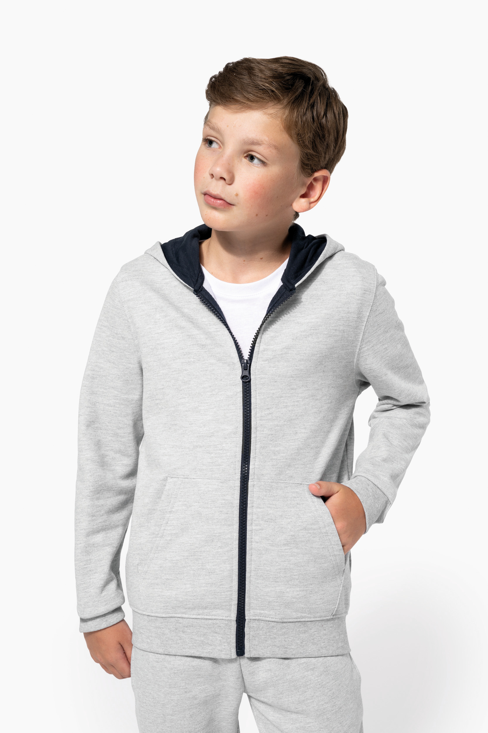 Kariban Kids full zip hooded sweatshirt [K486]
