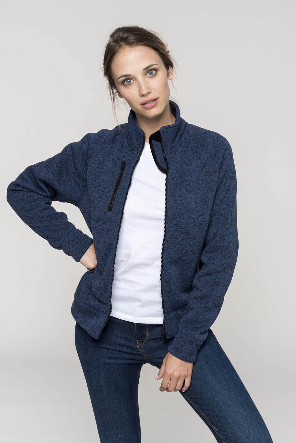 Kariban Ladies full zip heather jacket [K9107]