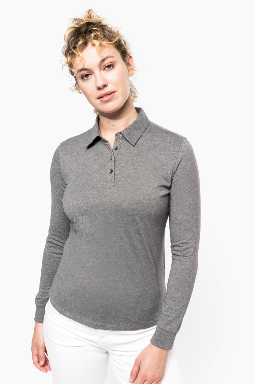 Kariban Ladies long sleeve jersey polo shirt [K265]