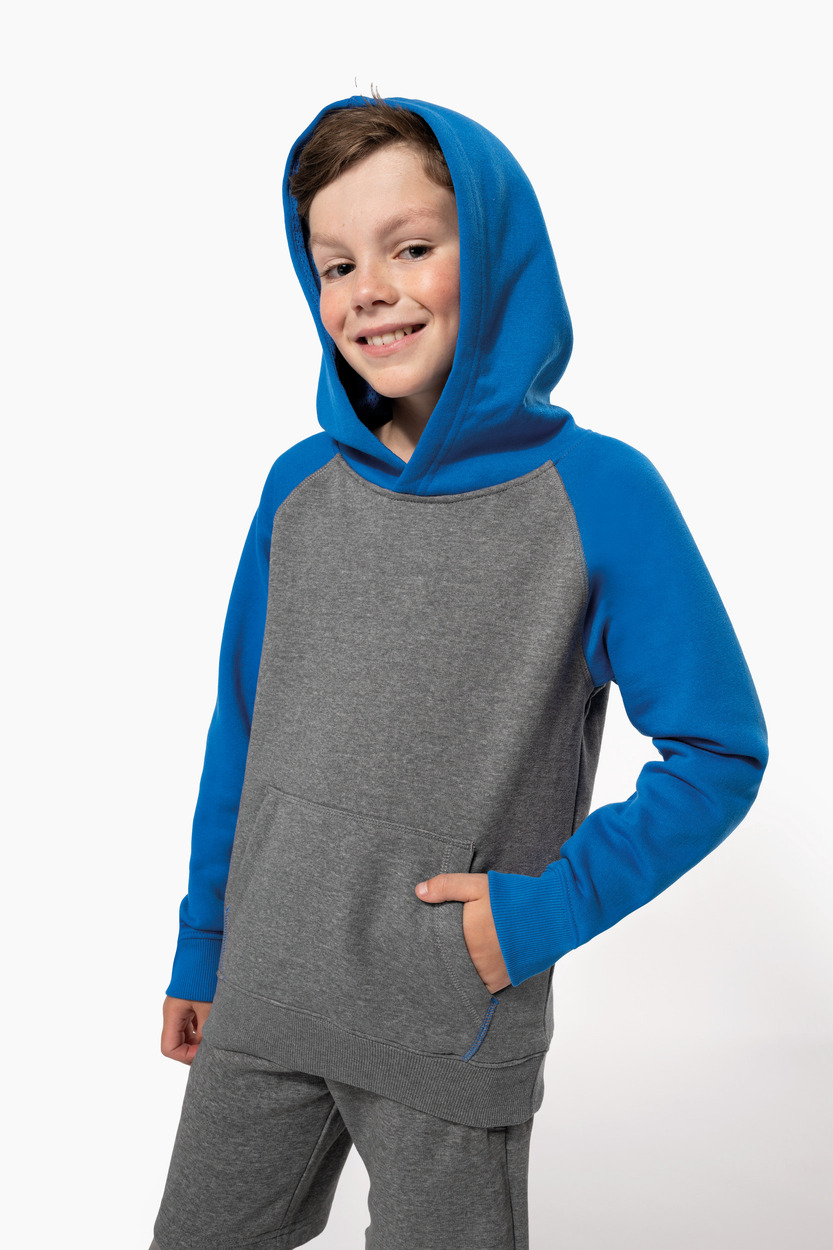 ProAct Kids two-tone hooded sweatshirt [PA370]