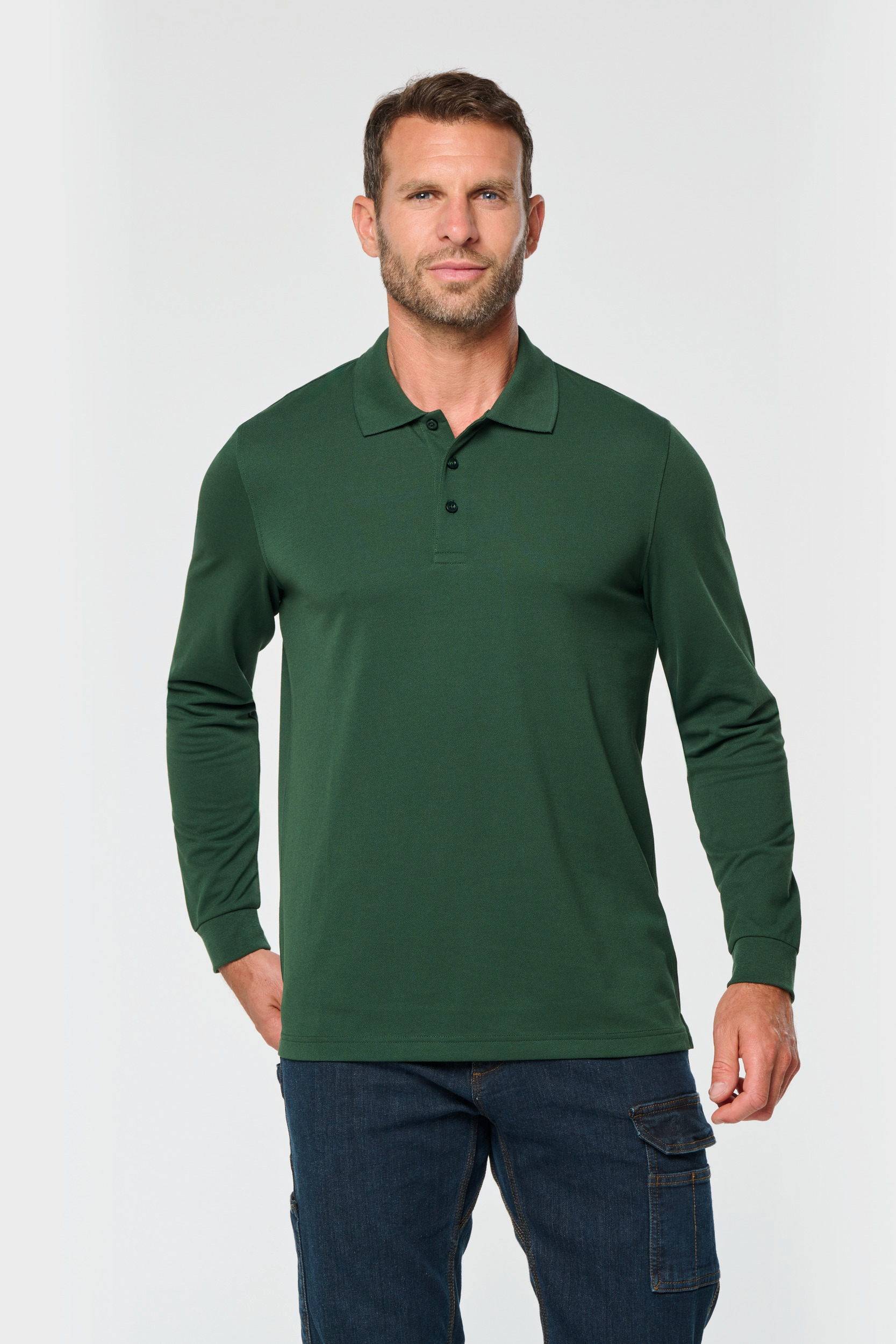 Kariban WK Mens long-sleeved polo shirt [WK276]