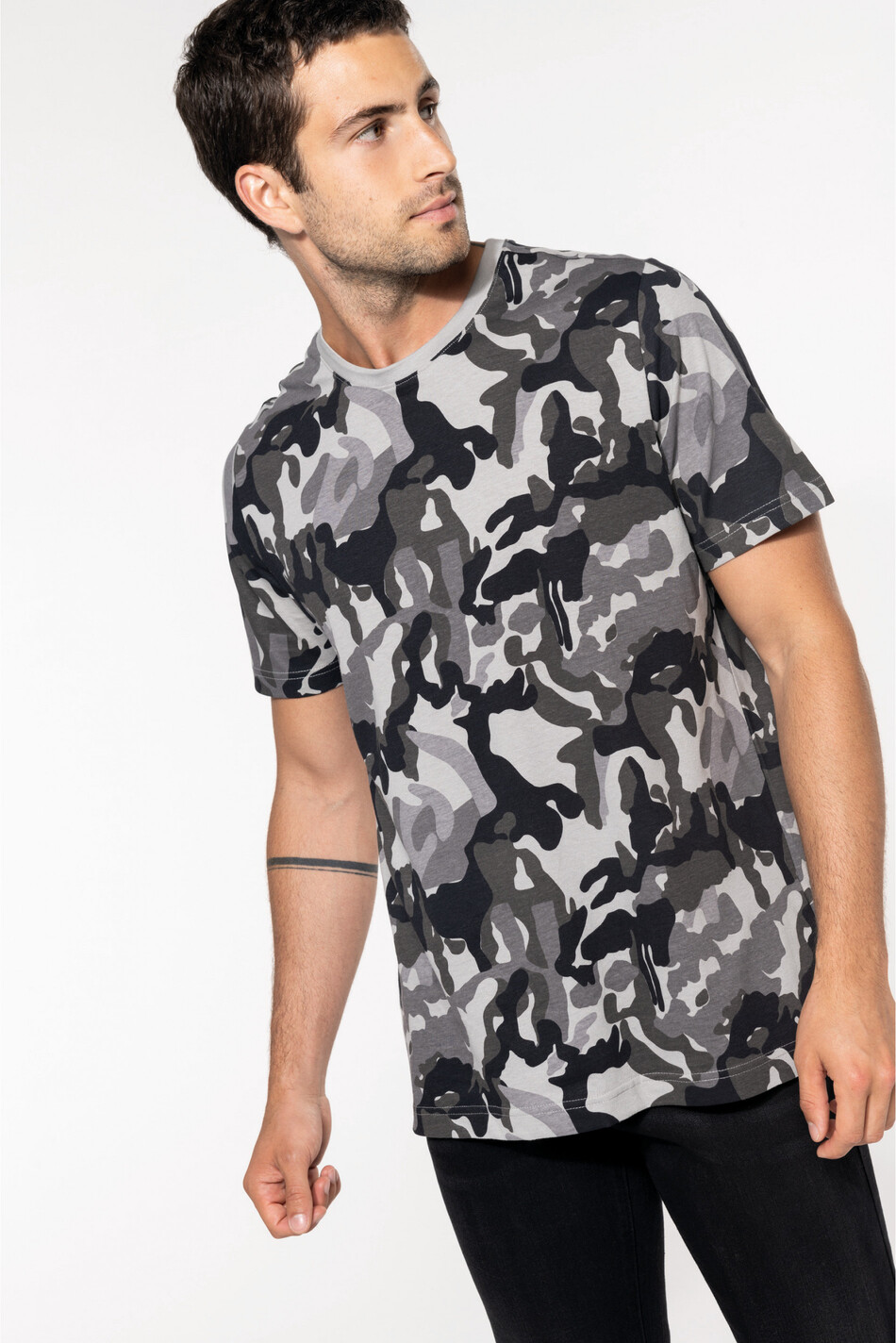 Kariban Mens short-sleeved camo t-shirt [K3030]