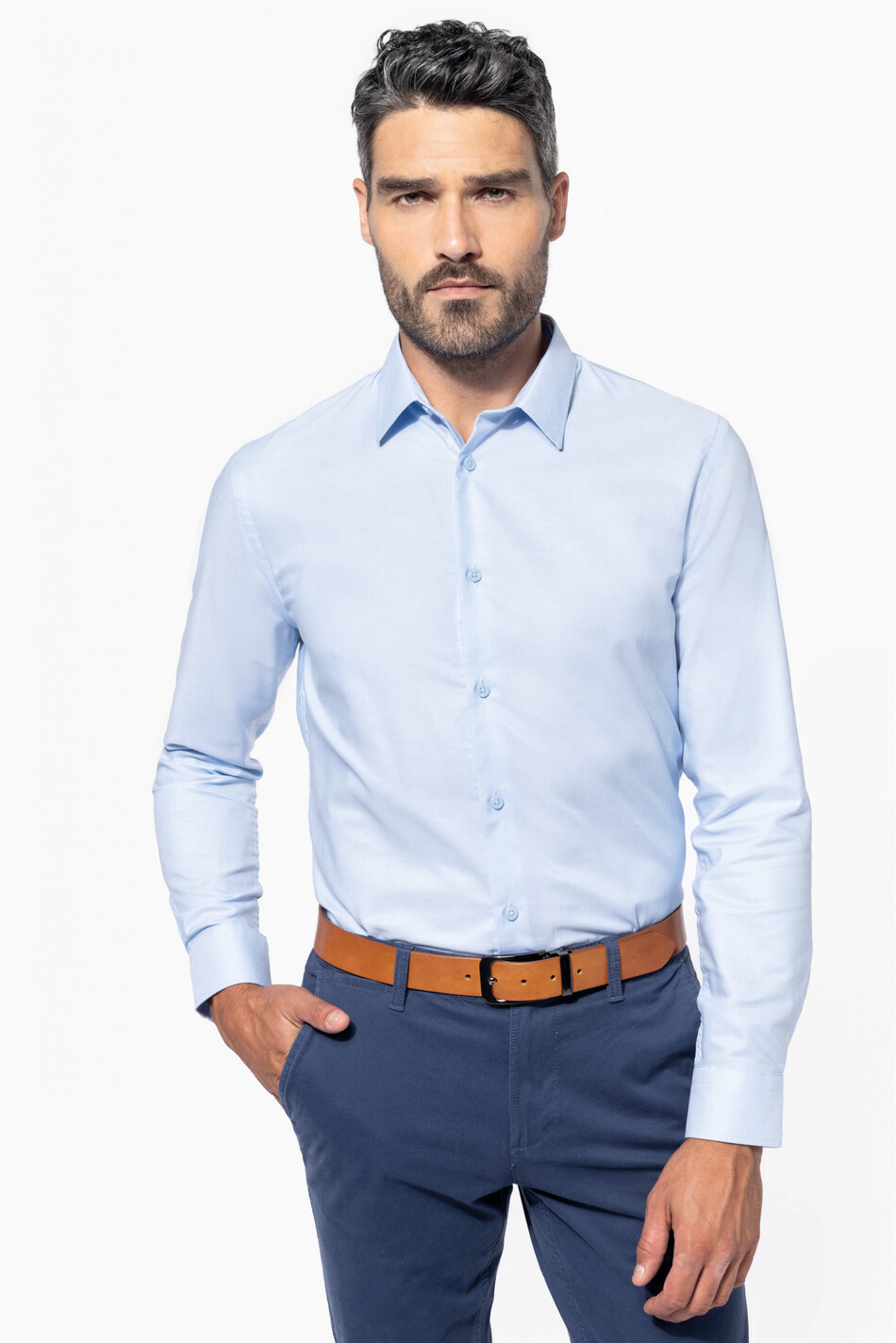 Kariban Men Long-Sleeved easy care Shirt without pocket [K595]