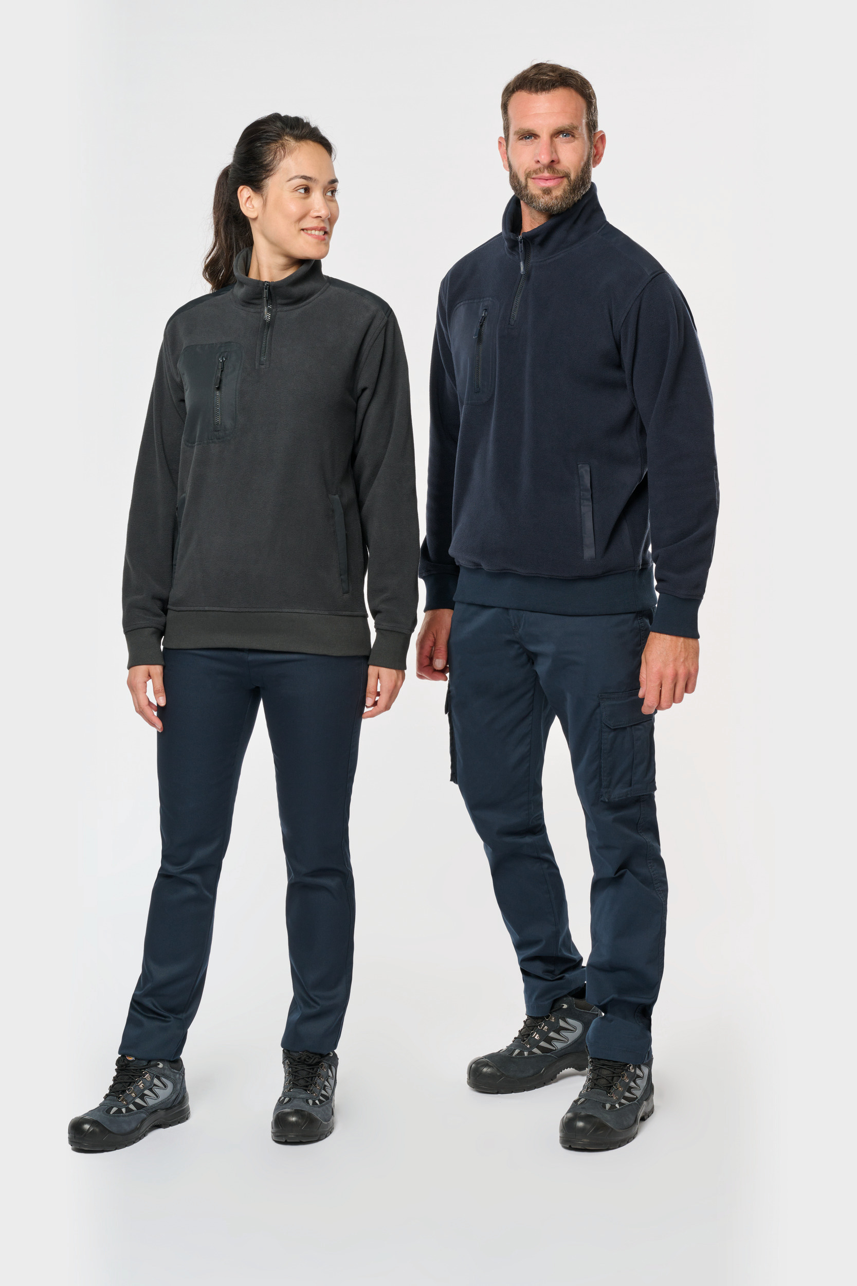 Kariban WK Unisex eco-friendly fleece with zipped neck [WK905]