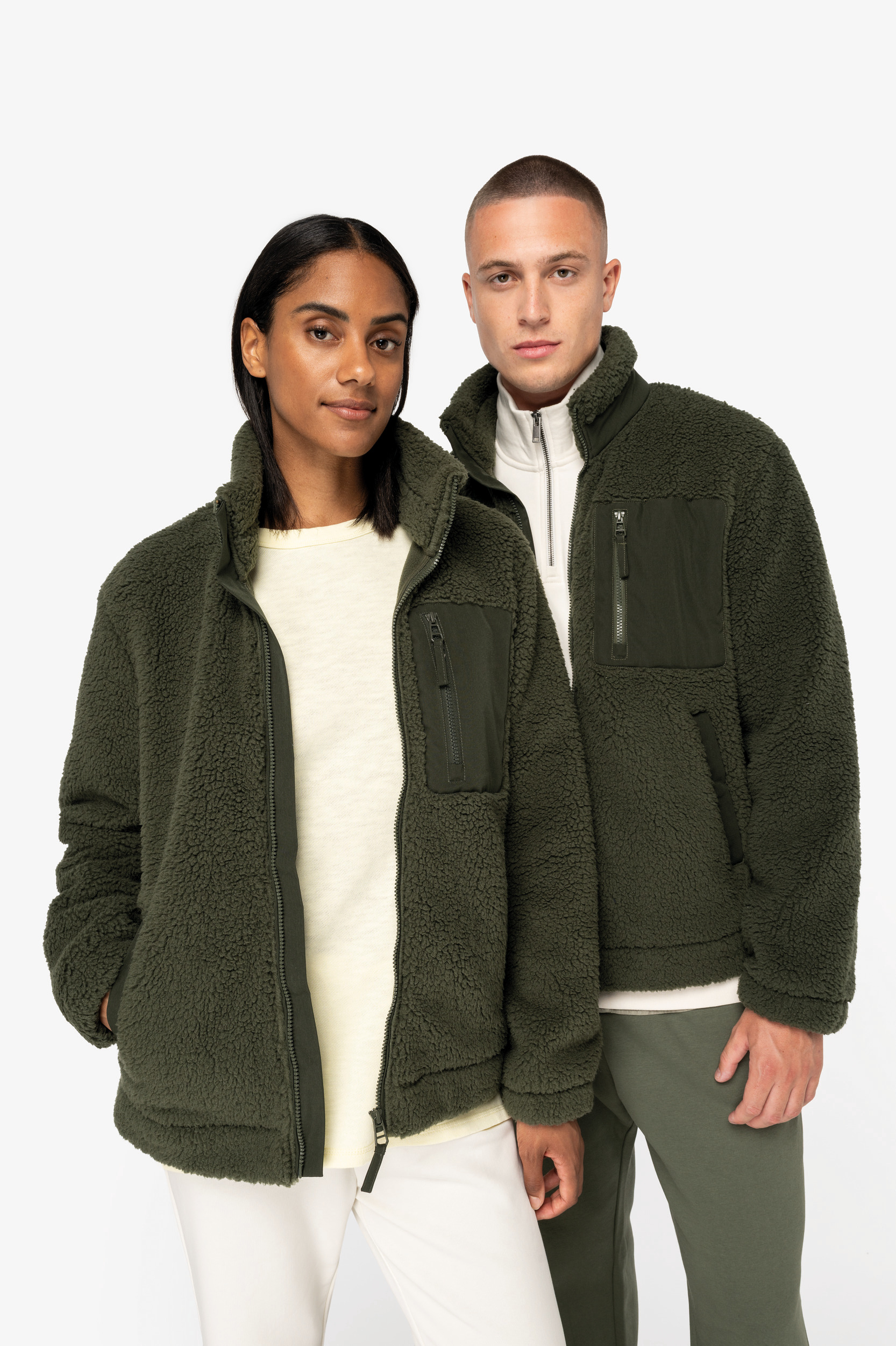 Native Spirit Unisex eco-friendly sherpa jacket [NS604]