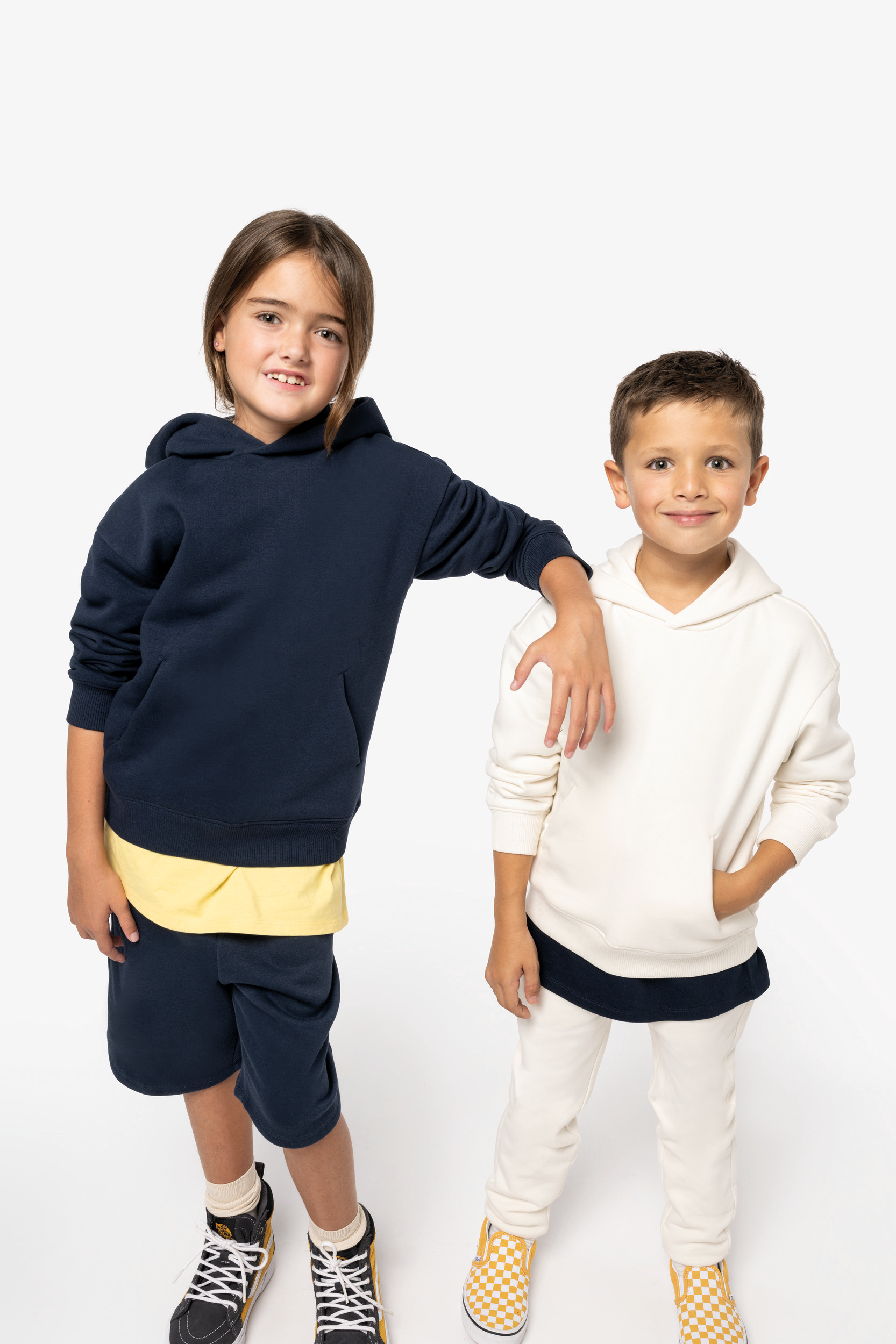 Native Spirit Eco-friendly kids oversize hooded sweatshirt [NS438]