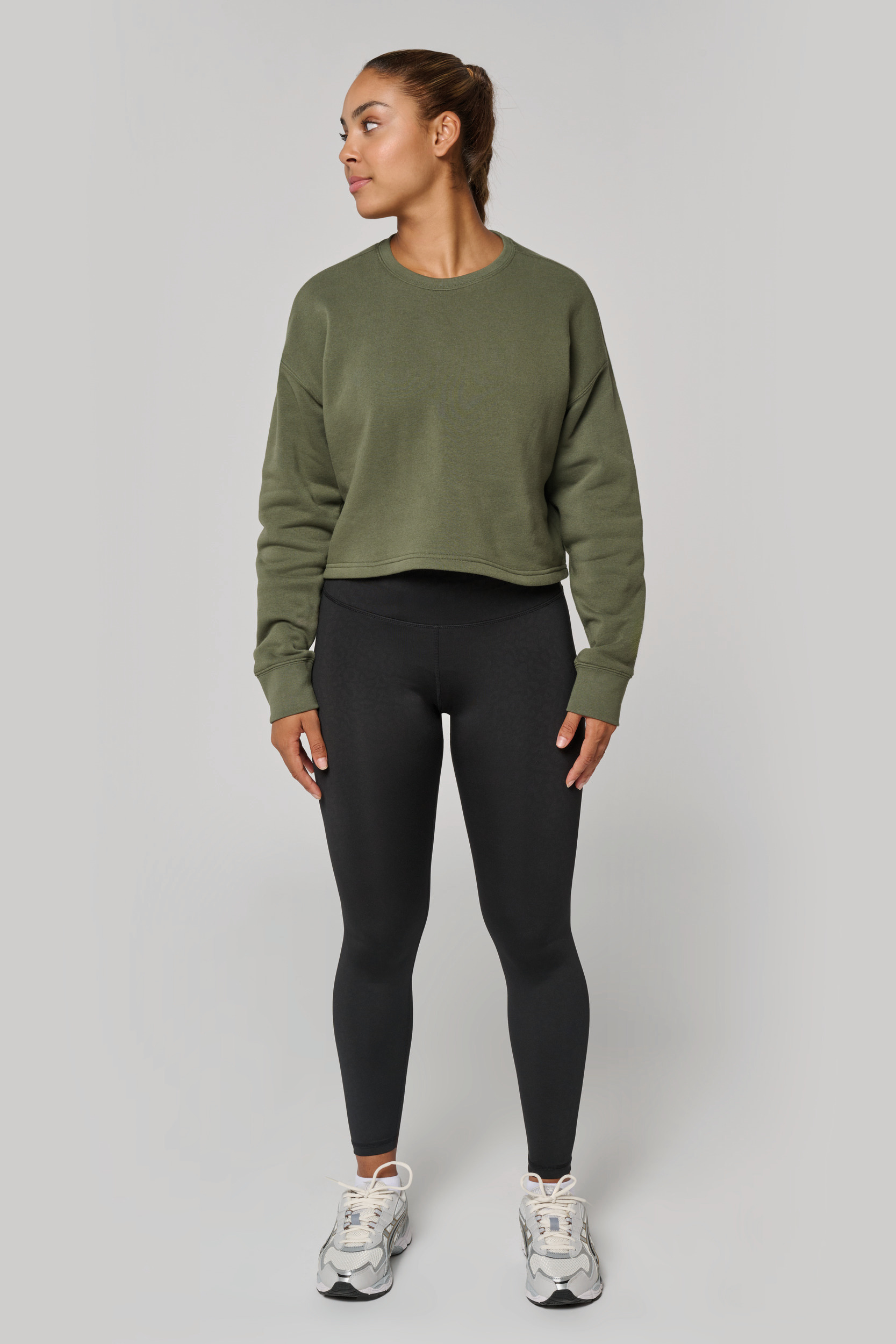 ProAct Ladies crew neck crop sweatshirt [PA395]