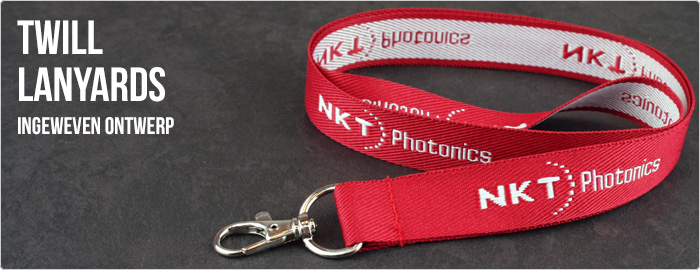 Twill lanyards NKT