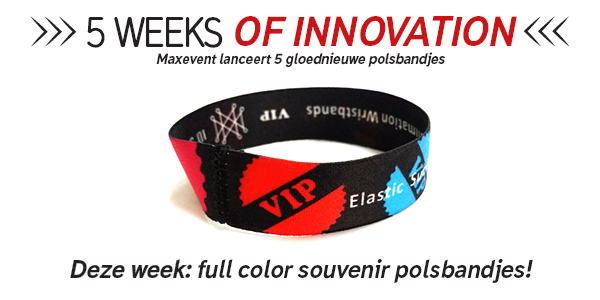 5 weeks of innovations: stretchy polsbandjes