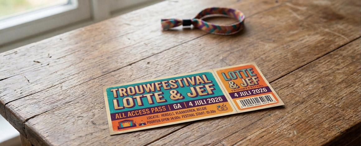 “Ja, ik wil…” trouwen in festivalstijl!