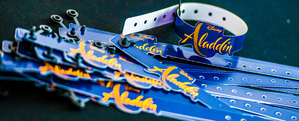 unieke polsbandjes gemaakt in de vorm van het logo van Aladdin