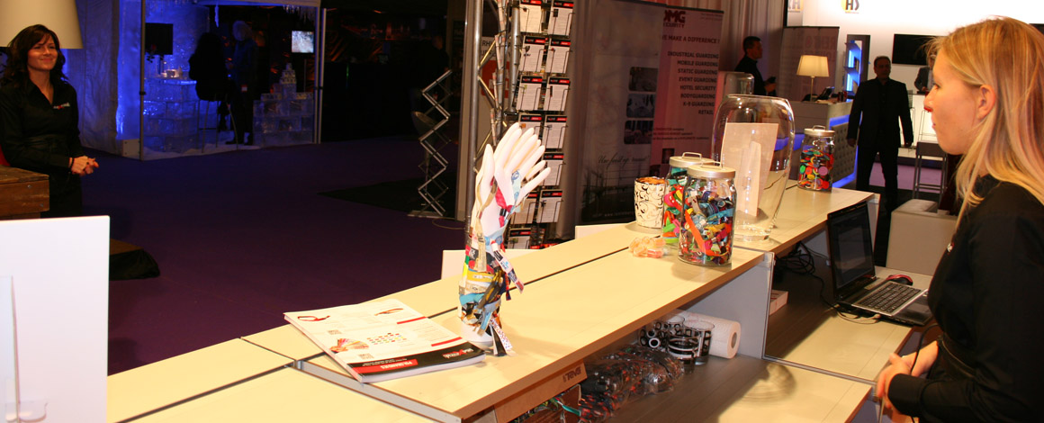 Beursstand van Maxevent op Festivak in Antwerpen