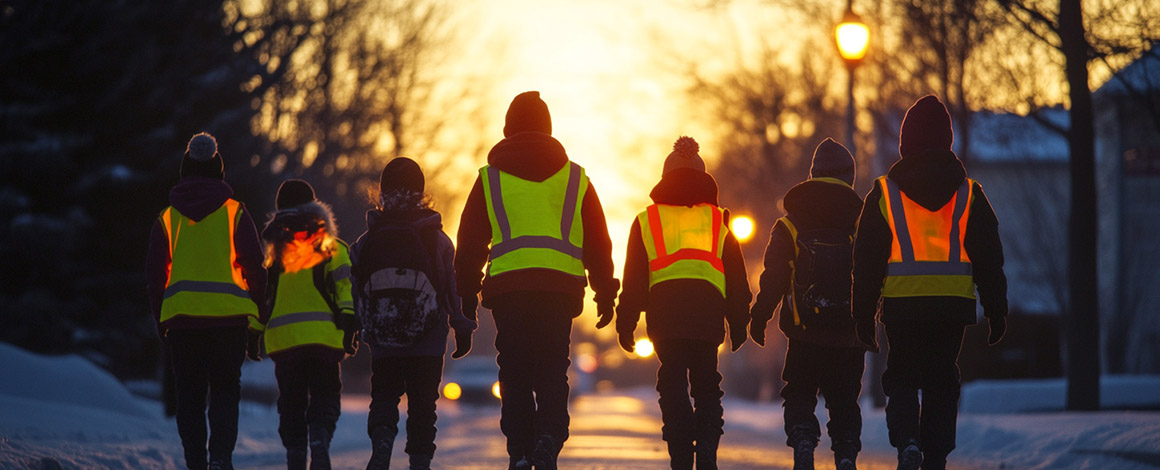 Veilig en zichtbaar naar school in de wintermaanden