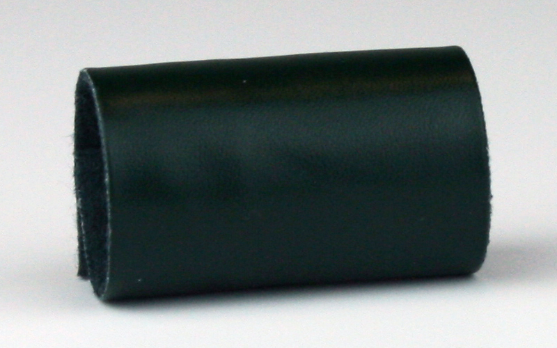 Imitatieleren metalen sluiting Donkergroen